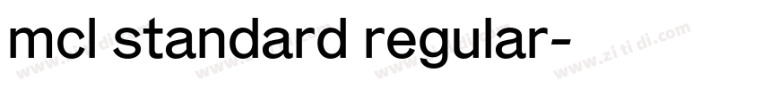 mcl standard regular字体转换